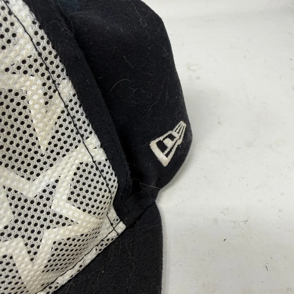 New Era Portland Sea Dogs MiLB Fitted Hat 7 3/8 Black White Mesh Star Pattern